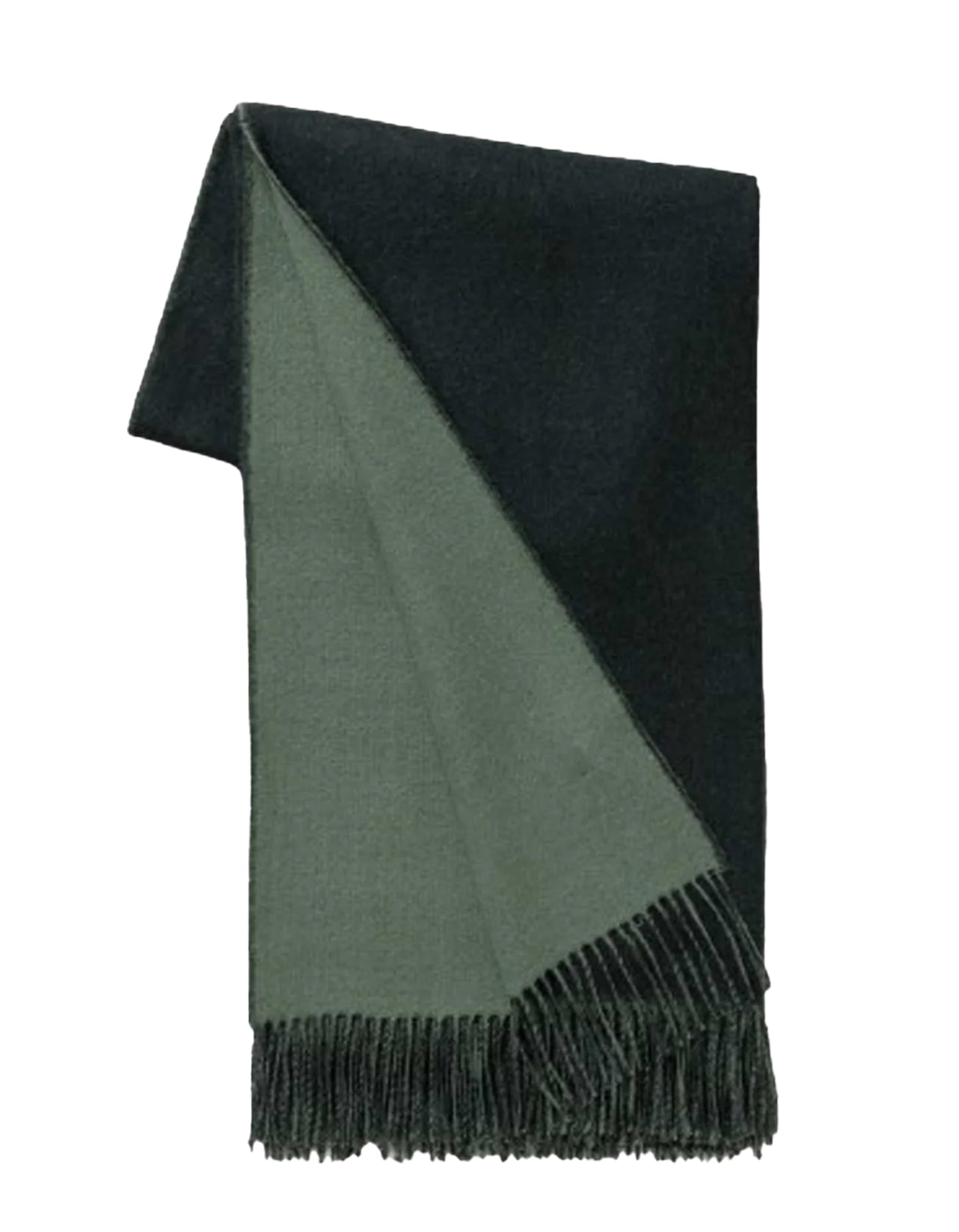 Alicia Adams Alpaca Reversible Throw Velvet Green and Sage Weston Table