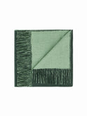 Alicia Adams Alpaca Reversible Throw Velvet Green and Sage Weston Table