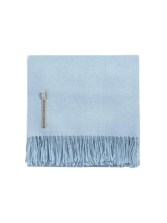 Alicia Adams Alpaca Solid Aquatic Blue Classic Throw Weston Table