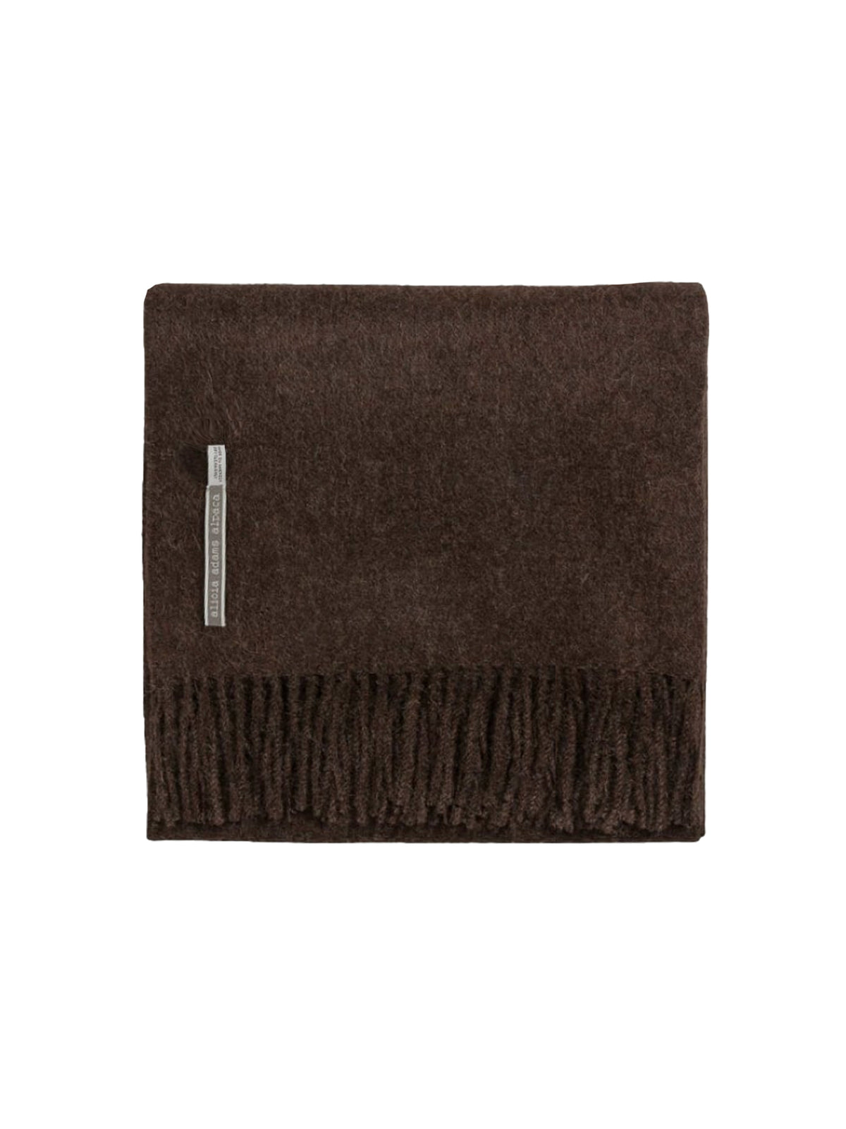 Alicia Adams Alpaca Solid Bark Classic Throw Weston Table