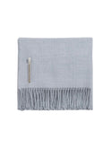 Alicia Adams Alpaca Solid Chambray Classic Throw Weston Table