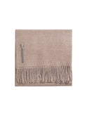 Alicia Adams Alpaca Solid Light Taupe Classic Throw Weston Table