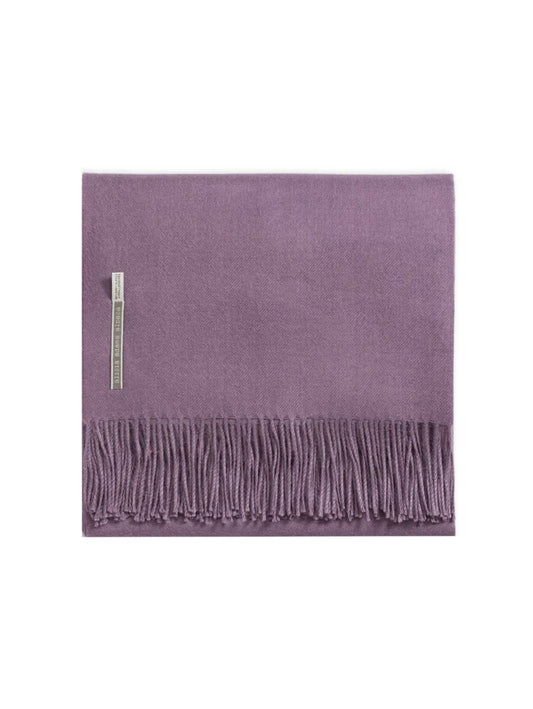 Alicia Adams Alpaca Solid Mauve Classic Throw Weston Table