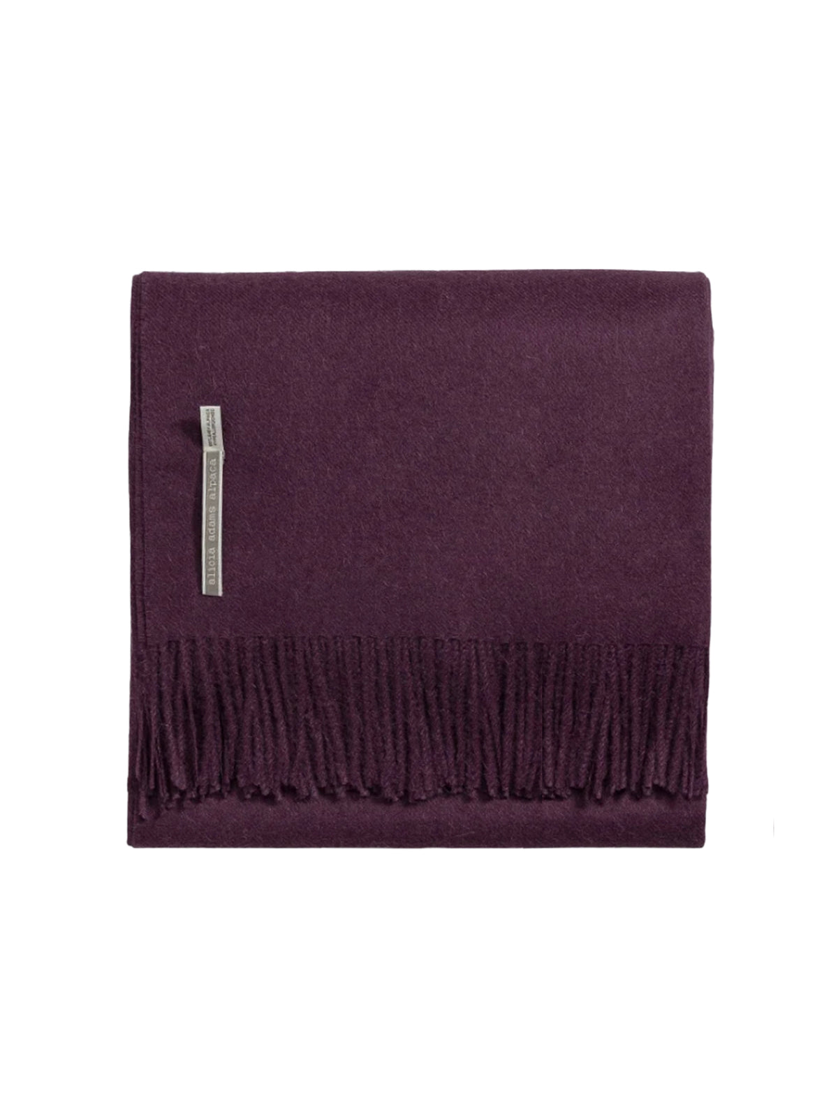 Alicia Adams Alpaca Solid Purple Classic Throw Weston Table