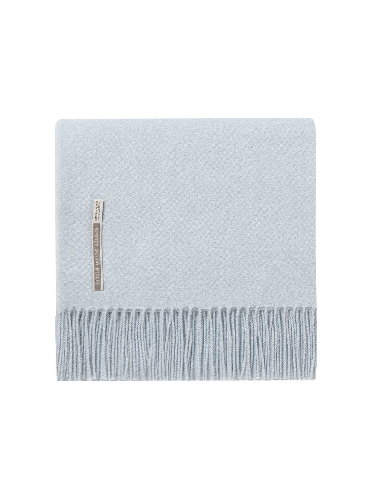 Alicia Adams Alpaca Solid Spa Blue Classic Throw Weston Table