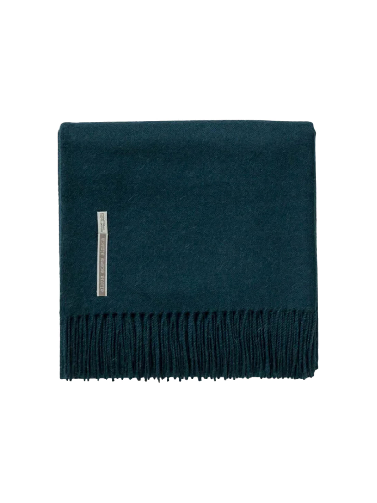Alicia Adams Alpaca Solid Spruce Classic Throw Weston Table