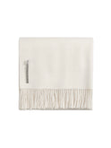 Alicia Adams Alpaca Solid White Classic Throw Weston Table