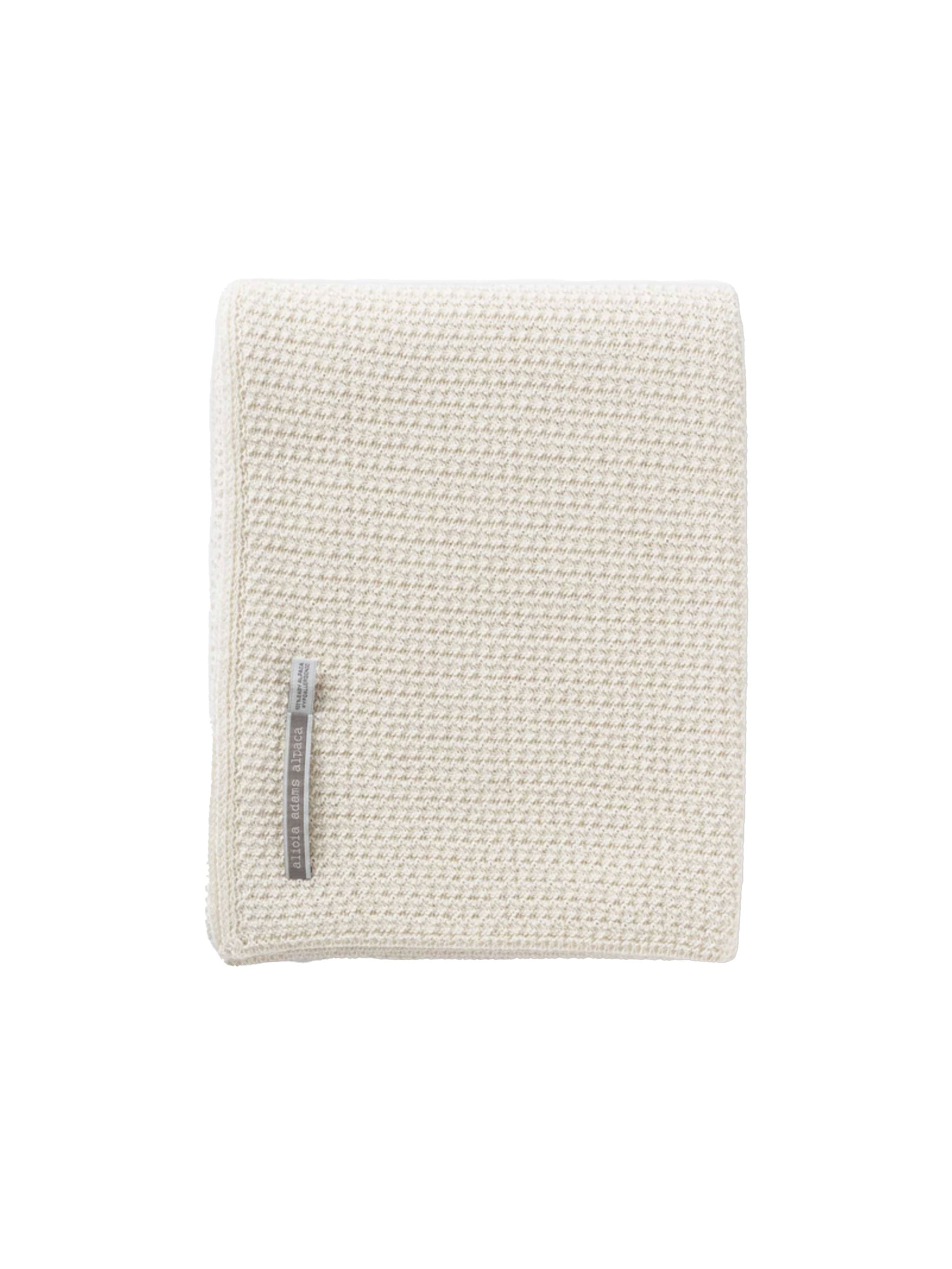 Alicia Adams Alpaca Zuma Baby Blanket Ivory Weston Table