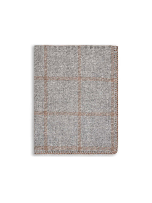 Alicia Adams Alpaca Graydon Light Gray and Taupe Throw Weston Table