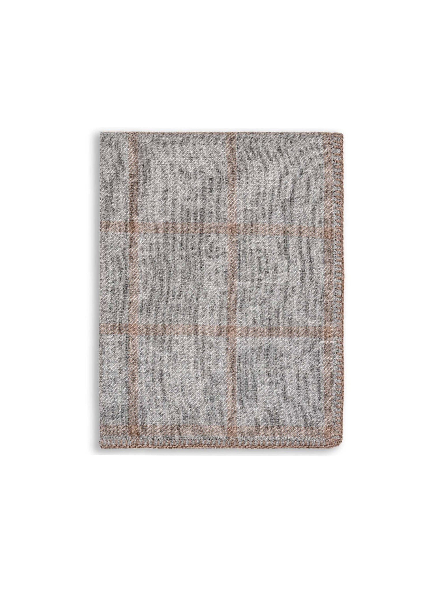 Alicia Adams Alpaca Graydon Light Gray and Taupe Throw Weston Table