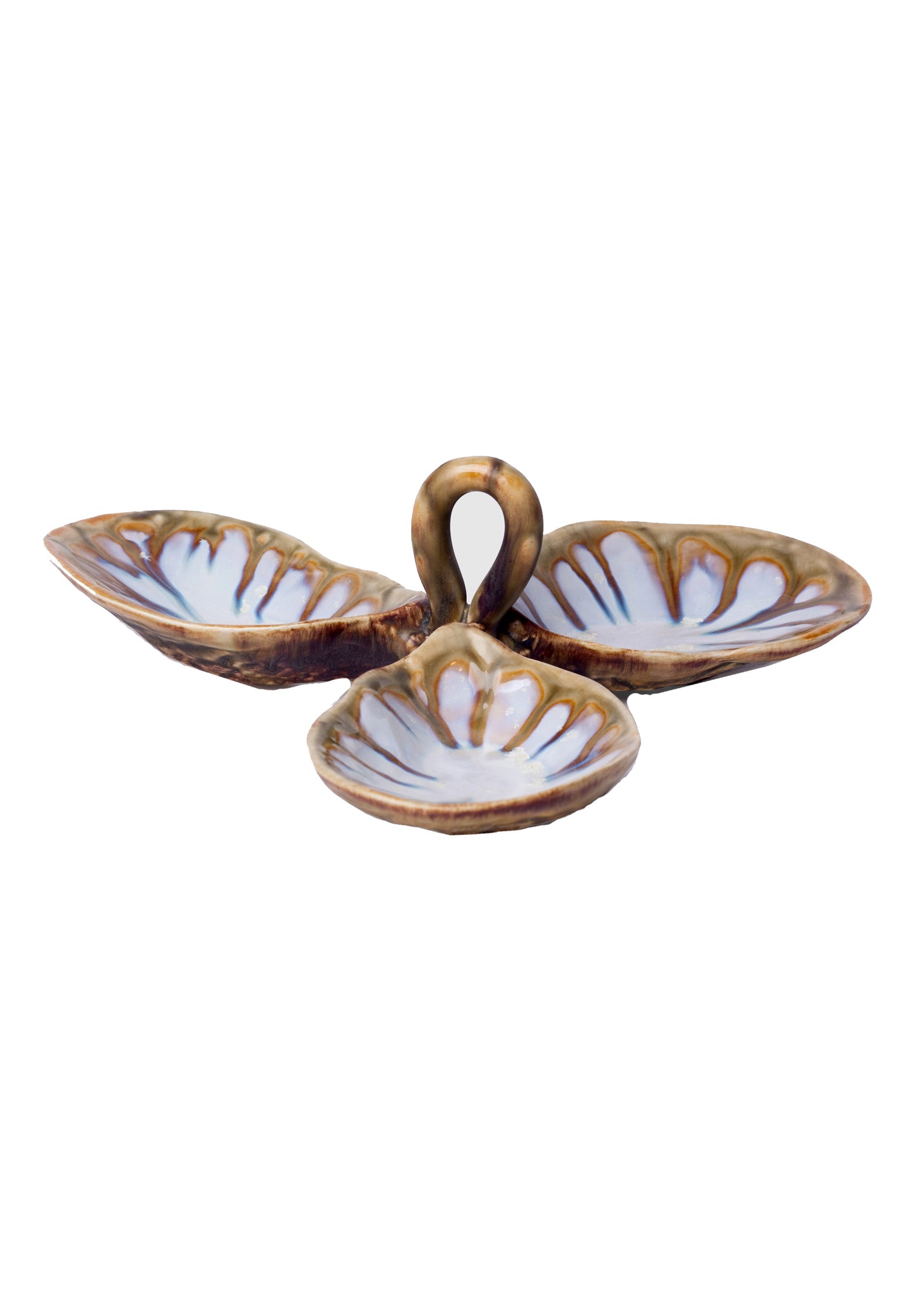 Abalone and Tortoise Oyster Condiment Dish with Handle Weston Table
