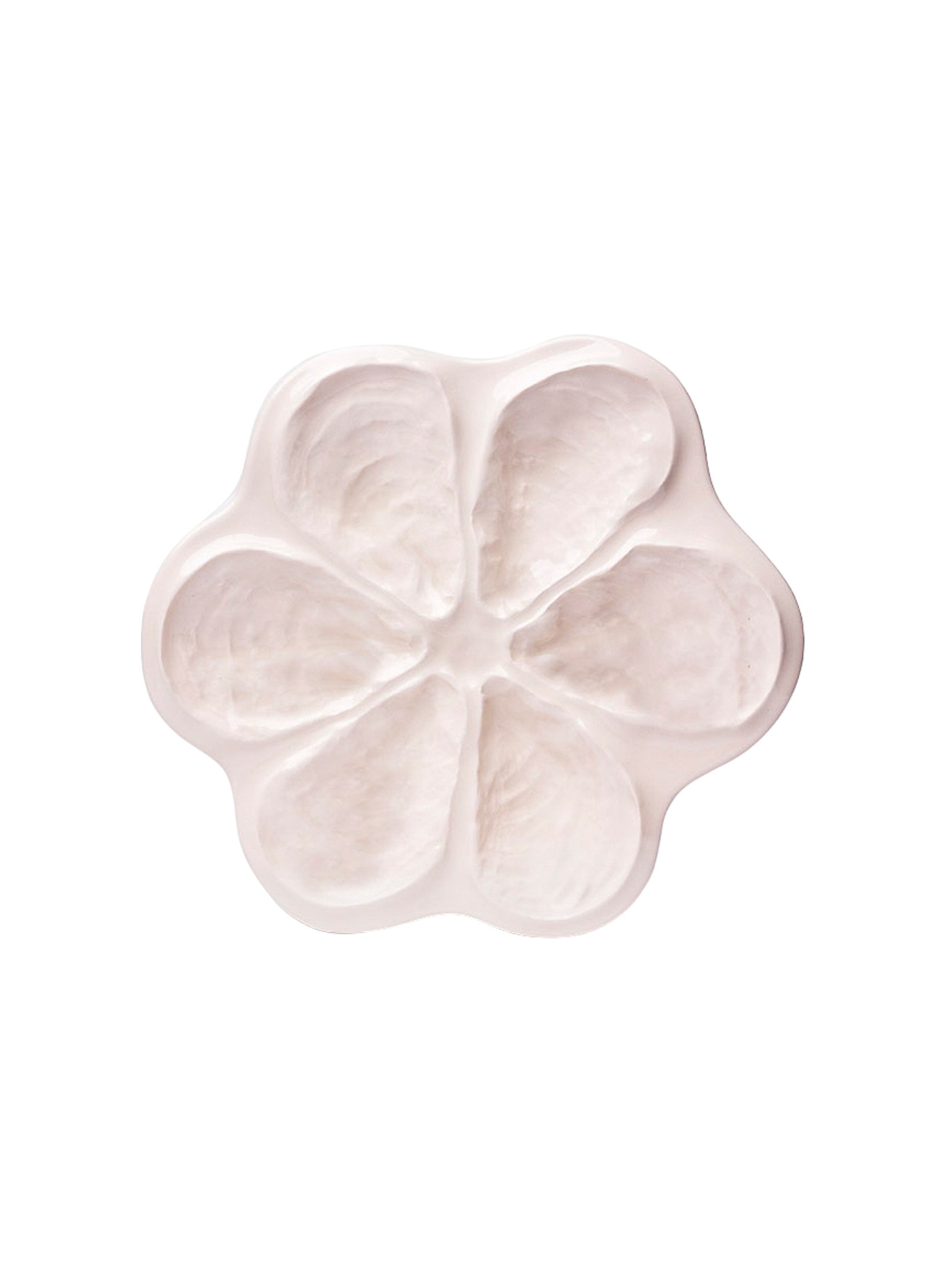 White Traditional Oyster Plate