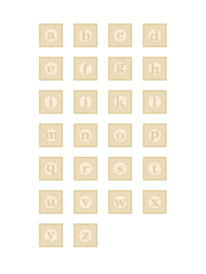  Heirloom Alphabet Blocks Lowercase Weston Table 