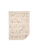 Alphabet Knit Blanket