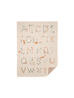  Alphabet Knit Blanket 