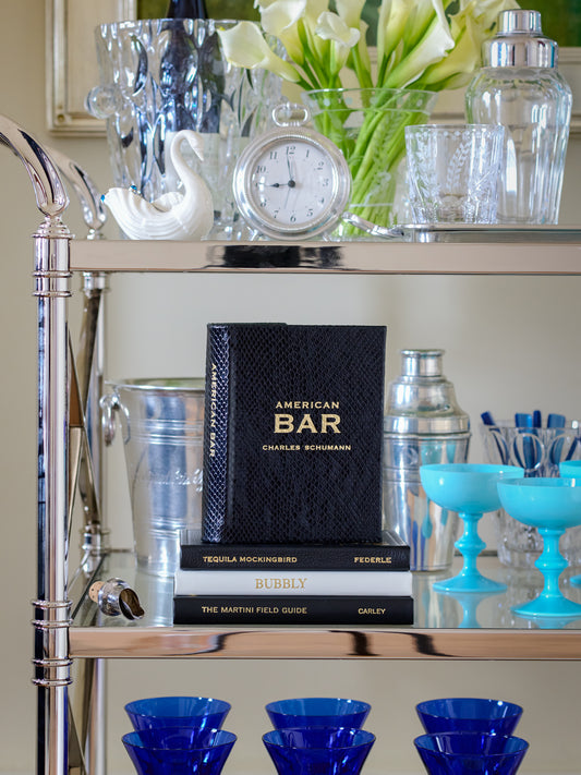 American Bar Leather Bound Edition Weston Table