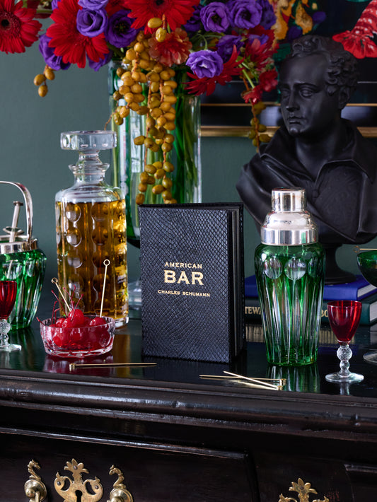American Bar Leather Bound Edition Weston Table