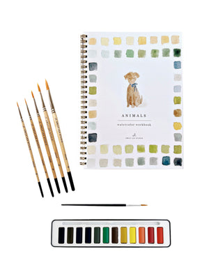  Animals Watercolor Gift Set Weston Table 