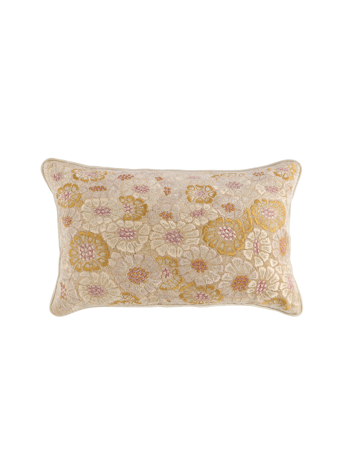 Anke Drechsel Embroidered Annie Pale Blue Pillow Weston Table