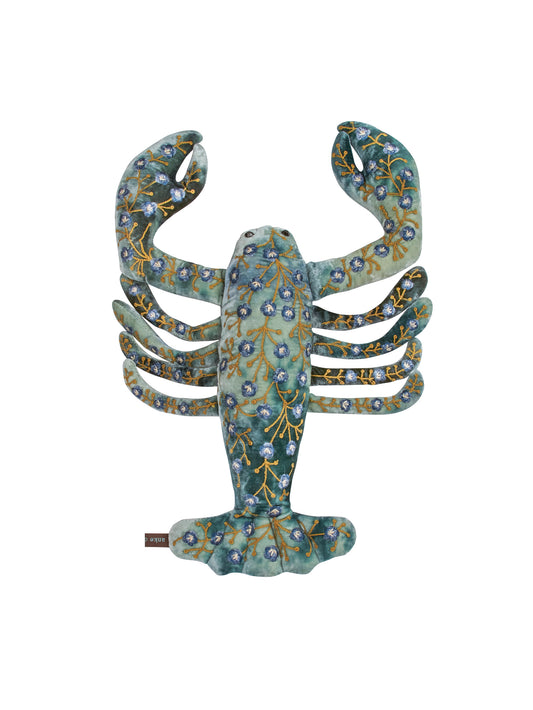 Anke Drechsel Embroidered Blue Lobster Weston Table