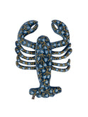 Anke Drechsel Embroidered Dark Blue Lobster Weston Table