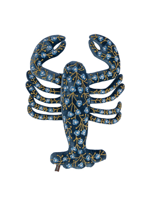 Anke Drechsel Embroidered Dark Blue Lobster Weston Table