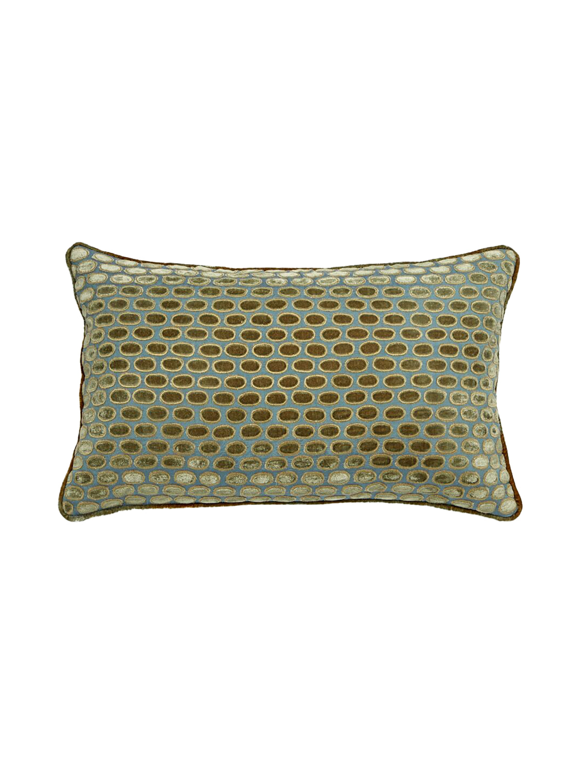 Anke Drechsel Embroidered Hello Shaded Lake Pillow Weston Table
