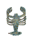 Anke Drechsel Embroidered Light Blue Lobster Weston Table