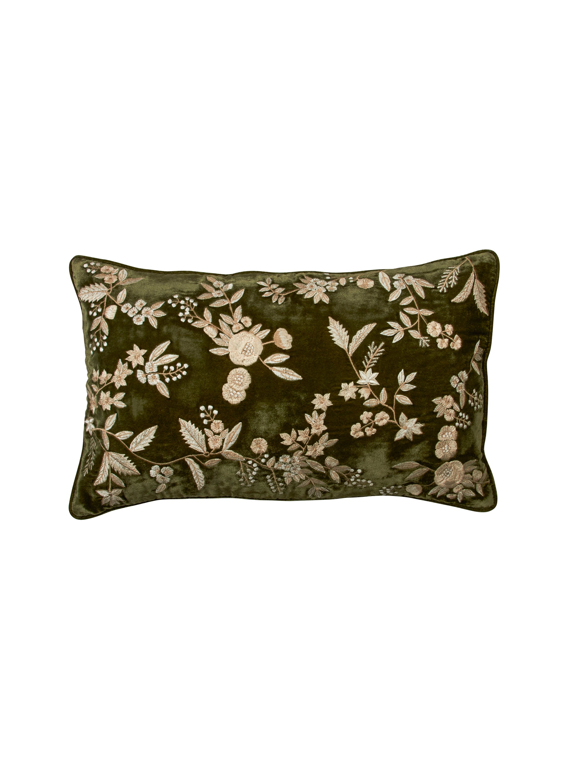 Anke Drechsel Embroidered Liza Light Green Pillow Weston Table