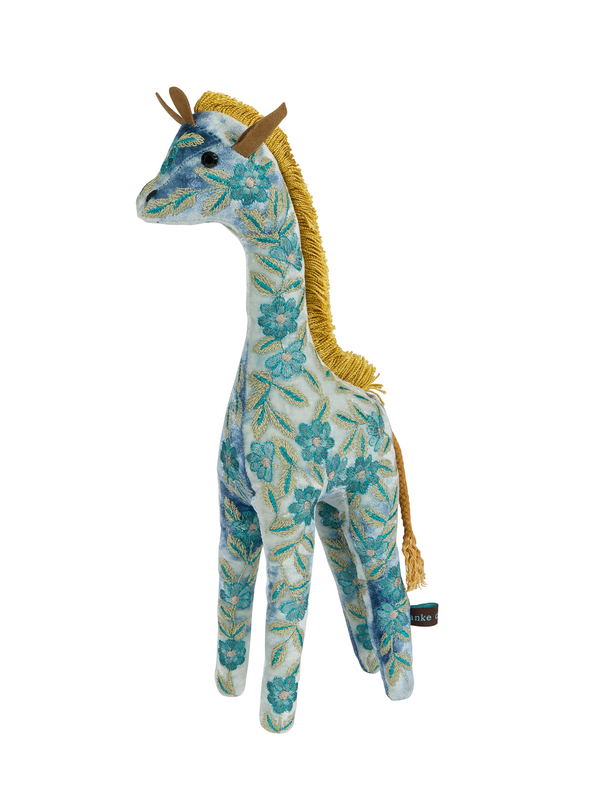 Anke-Drechsel-Embroidered-Moira-Giraffe-Blue Weston Table