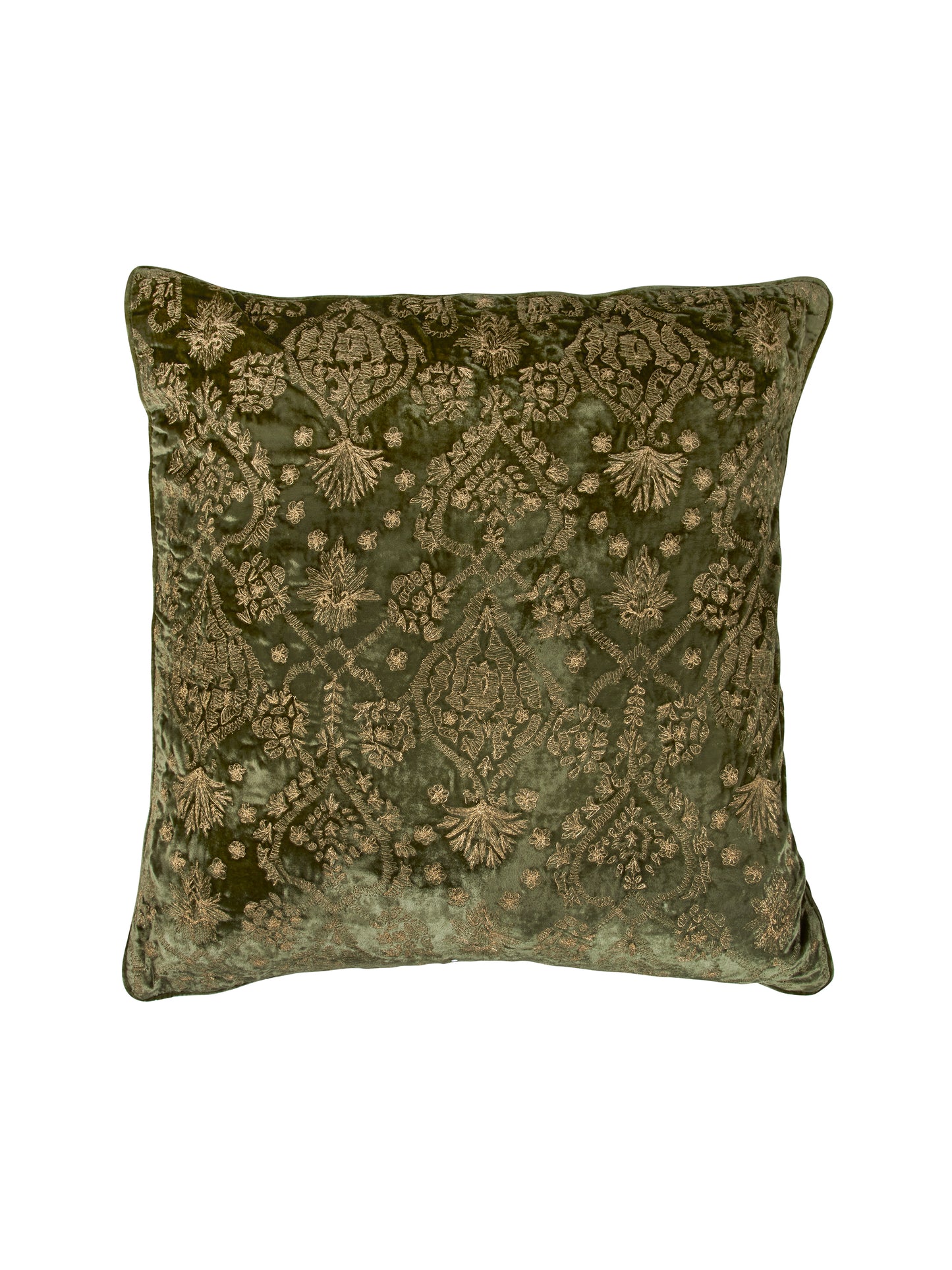 Anke Drechsel Embroidered Tara Light Green Pillow Weston Table