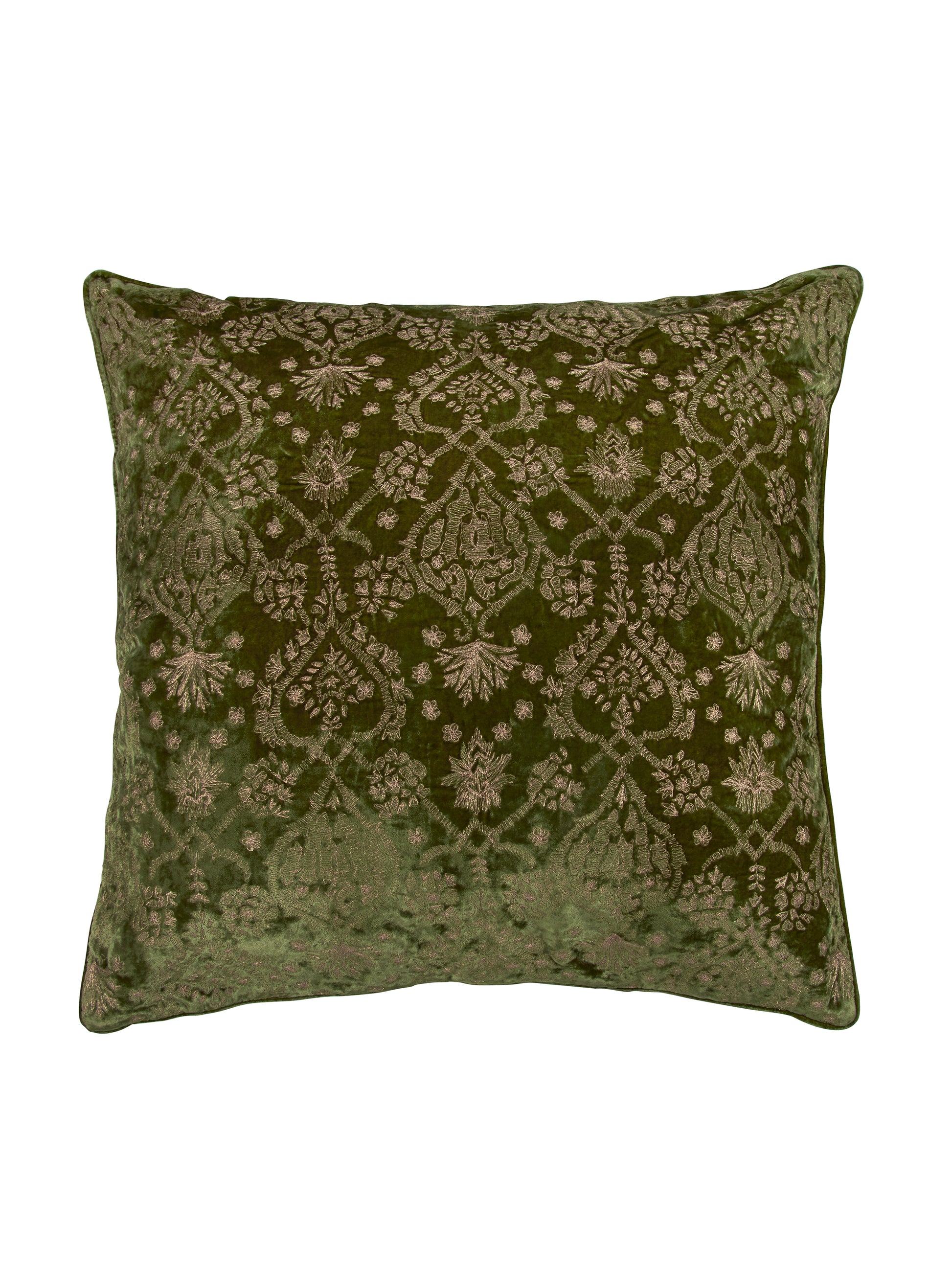 Anke Drechsel Embroidered Tara Light Green Pillow Weston Table