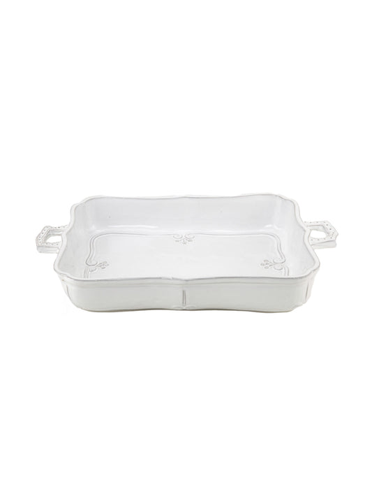 Arte Italica Bella Bianca Rectangular Lasagna Dish Weston Table