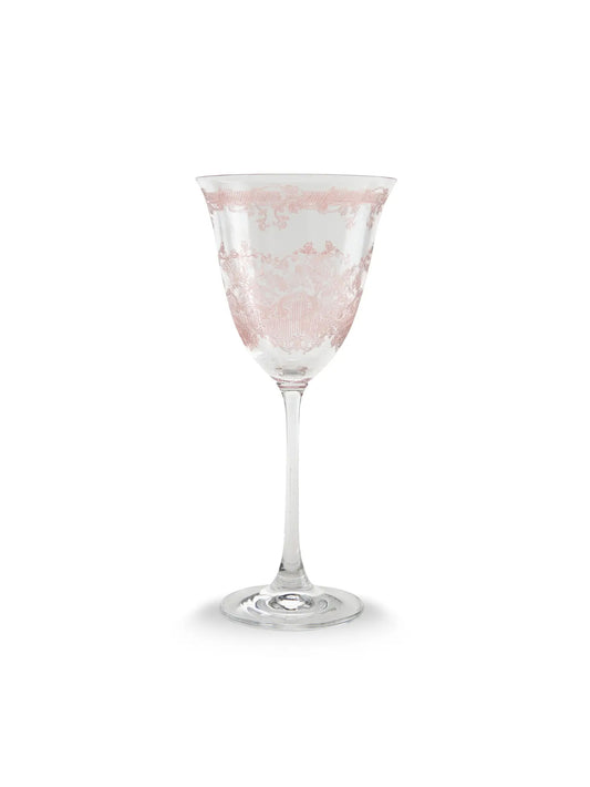 Arte Italica Pink Giardino Wine Glass Weston Table