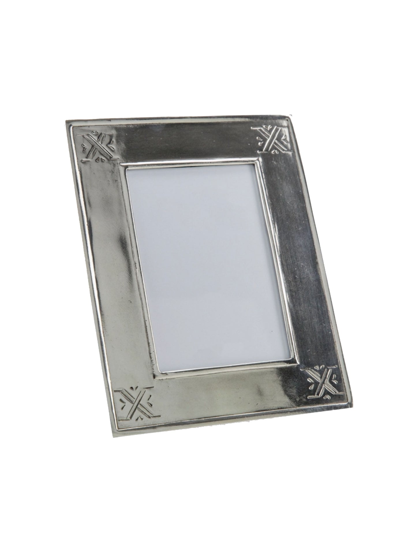 Arte Italica Pewter Stamped Frame Weston Table