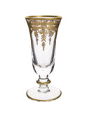 Arte Italic Vetro Gold Flute Weston Table