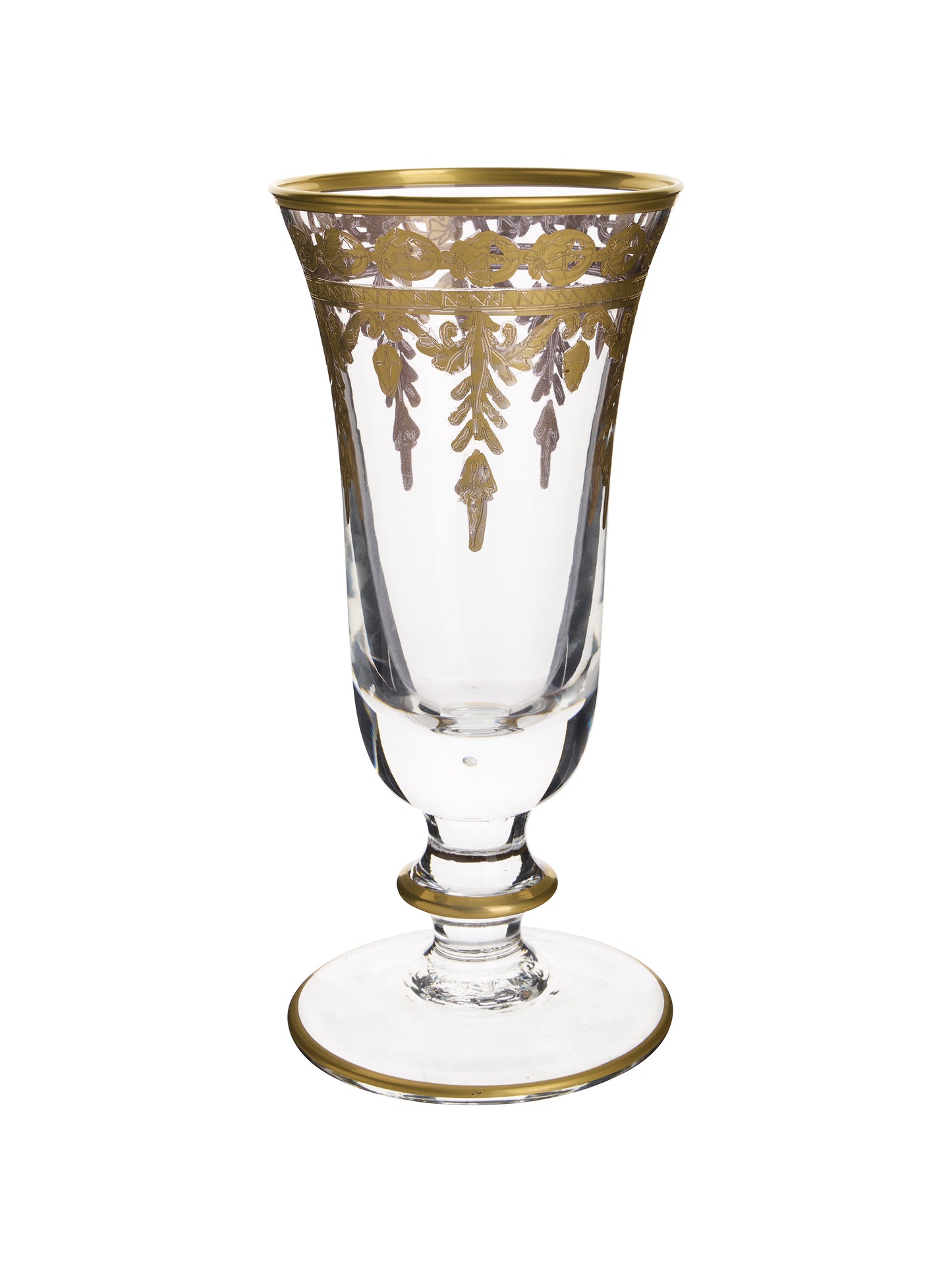 Arte Italic Vetro Gold Flute Weston Table