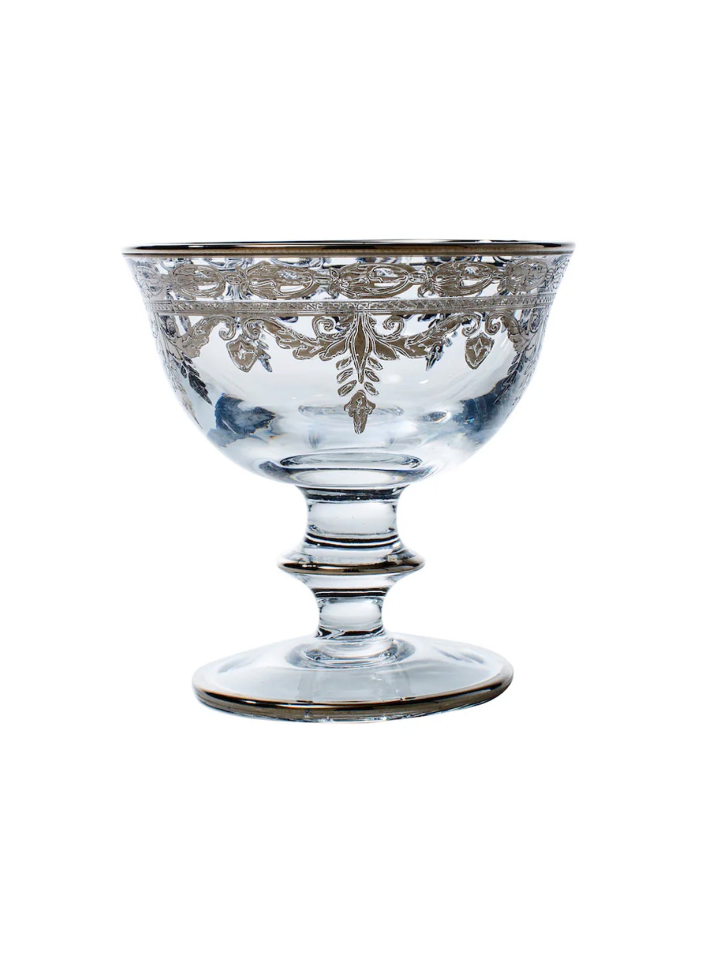 Arte Italica Vetro Platinum Compote Weston Table