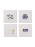 Aspen Ski Linen Cocktail Napkins Weston Table