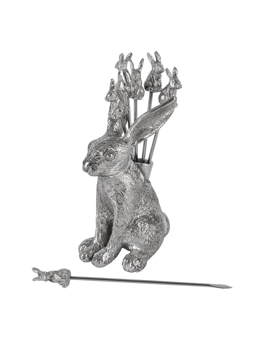 Au Bain Marie Pewter Rabbit and Bunny Cocktail PicksWeston Table