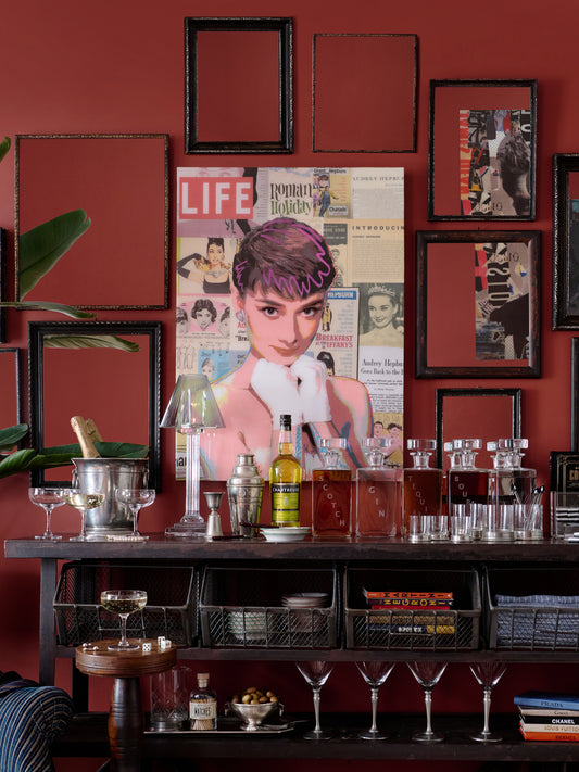 Audrey Hepburn Pop Art by Jim Hudek Weston Table