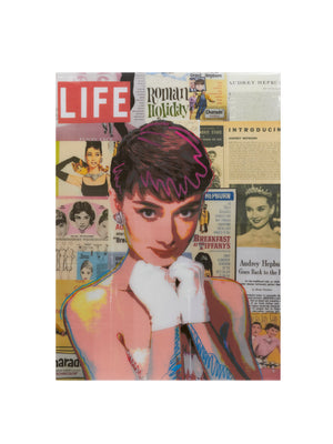  Audrey Hepburn Pop Art by Jim Hudek Weston Table 
