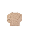 Baby Alpaca Beige Cable Knit Sweater Weston Table