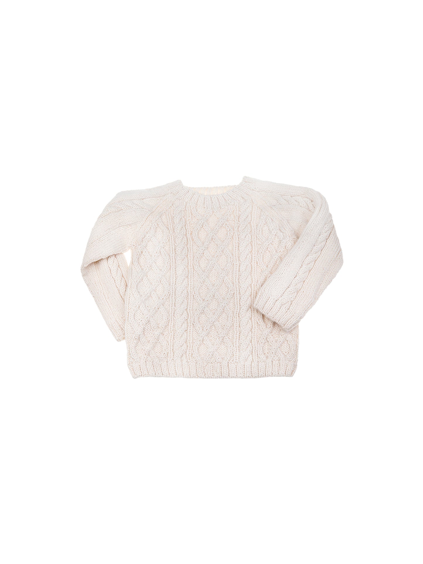 Baby Alpaca Cream Cable Knit Sweater Weston Table
