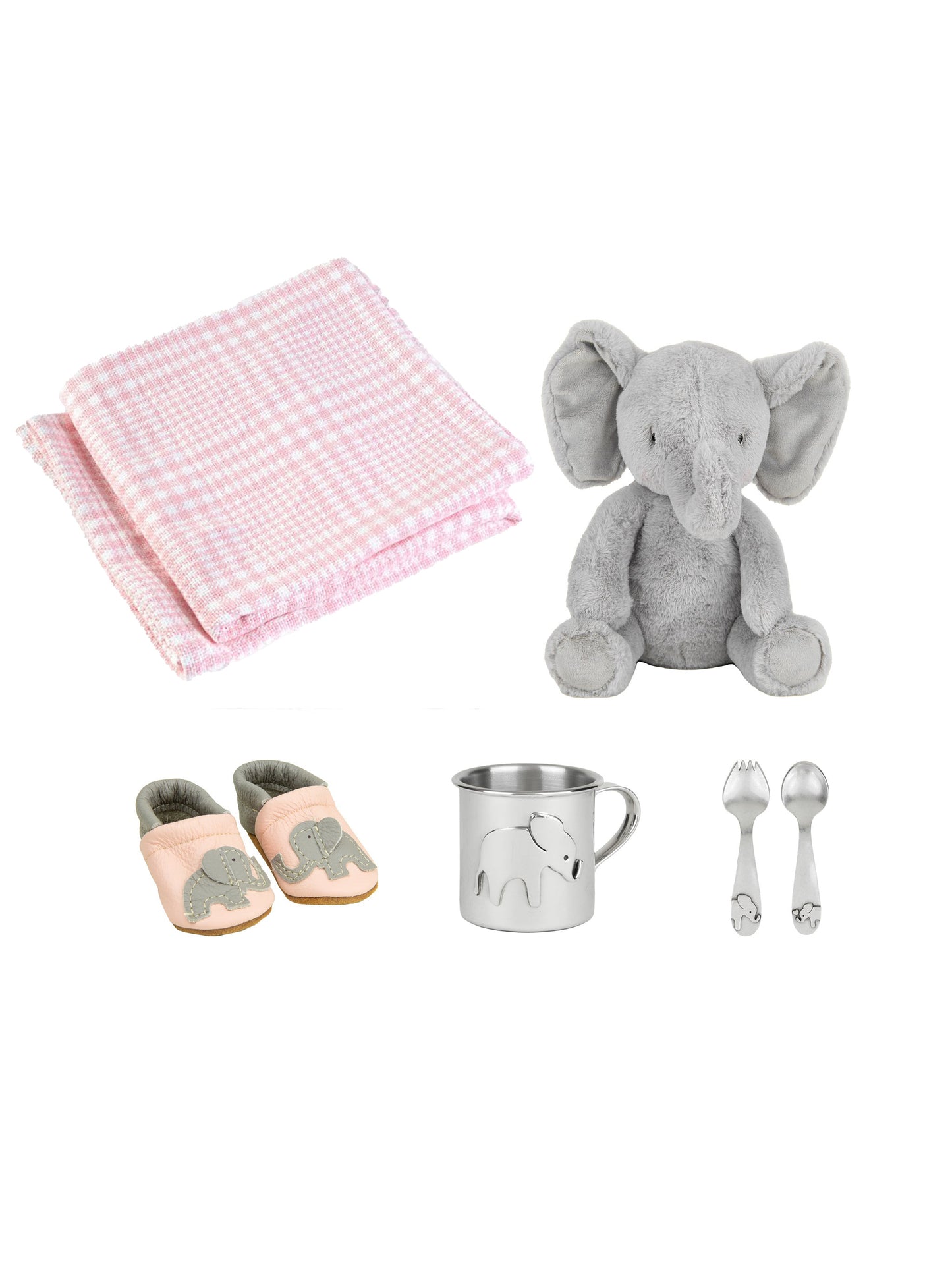 Baby Elephant Gift Set Pink Weston Table