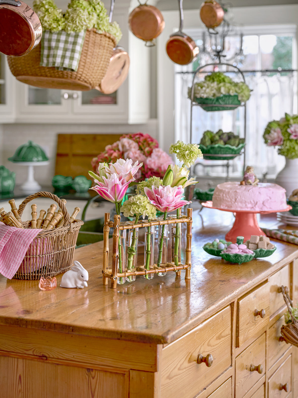 Bamboo Flower Vials Weston Table
