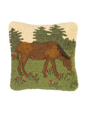 Bay Horse Hooked Wool Lumbar Pillow Weston Table