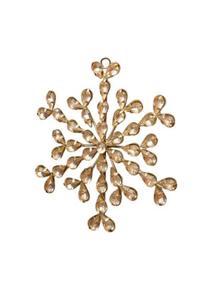  Bejeweled Champagne Snowflake Ornament 