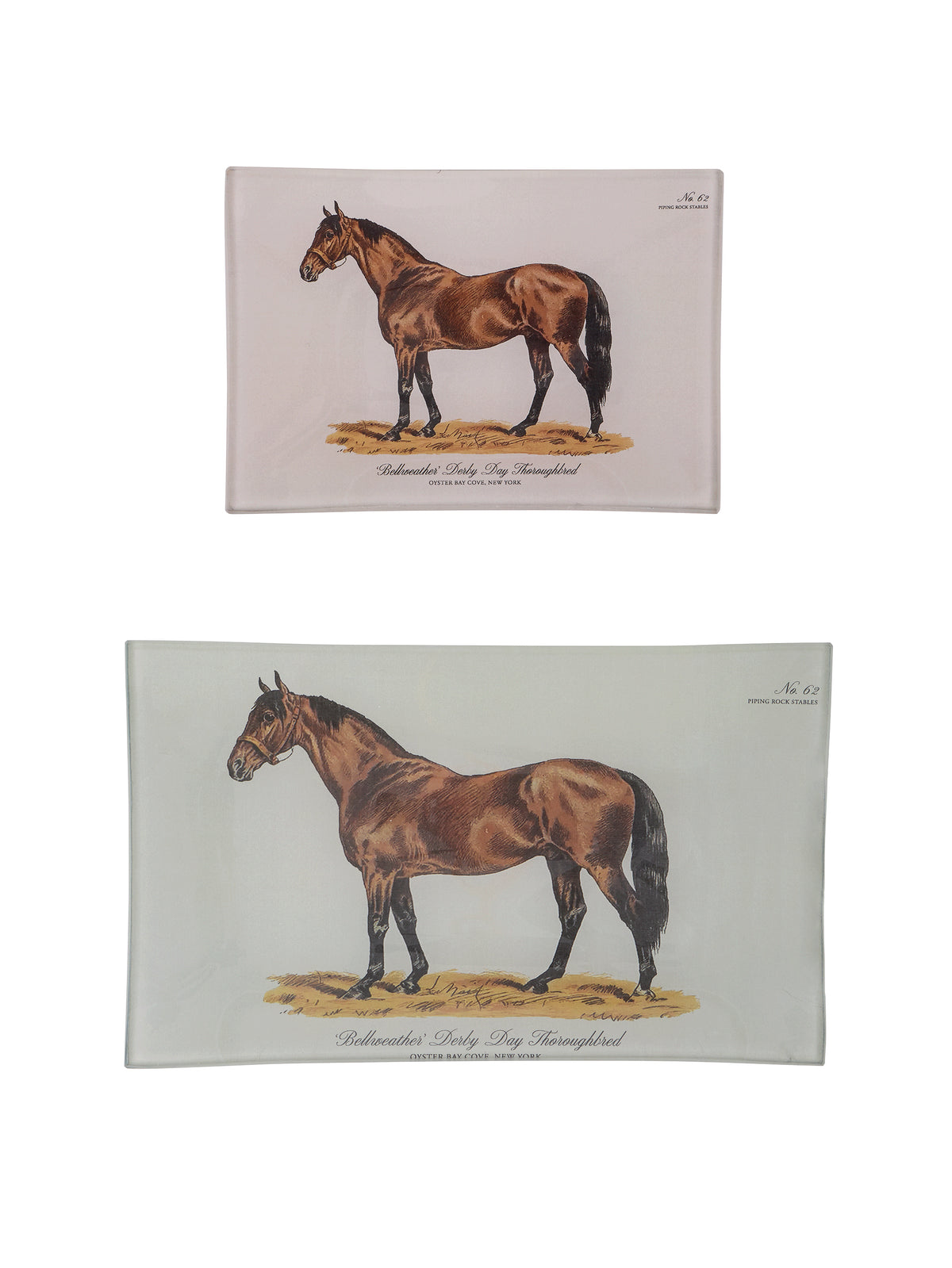 Bellweather Derby Day Thoroughbred Decoupage Tray Weston Table
