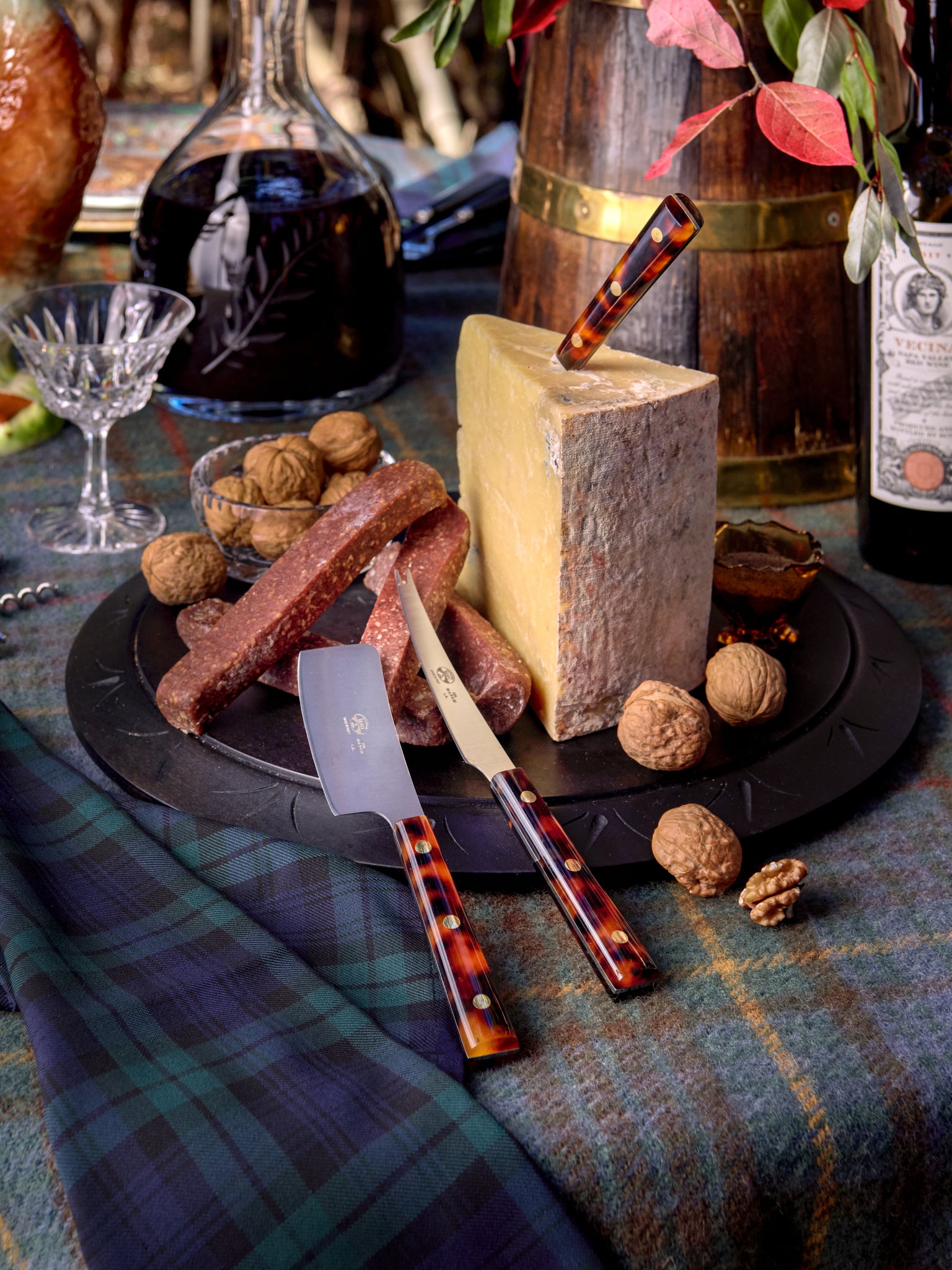 Berti Tortoiseshell Cheese Knives Weston Table